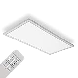 IMPTS LED Deckenleuchte Panel dimmbar 30x60 cm, 30W Ultra Flache Deckenpanel Lampe, indirekter Deckenbeleuchtung, Farbtemperatur mit Fernbedienung einstellbar, Schlafzimmer Wohnzimmer Küche 3000-6500