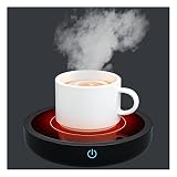 Tassenwärmer ,50W Warmhalteplatte elektrisch mit DREI Temperatureinstellungen (Up to 176 ° F/80 ℃), Getränkewärmer für Tee/Wasser/Milch Wärmeplatte im Büro, zu Hause, (Tasse)