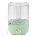 Reptilien-Luftbefeuchter,4L Großtank Reptilien-Luftbefeuchter Digital Timing Nebelmaschine Einstellbares Automatisches Nebelsystem mit Weichem Schlauch für Vivarium/Reptilien/Amphibien (Grün)(EU)