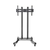 TV-Ständer, TV-Bodenständer mit rollenden Rädern, mobiler TV-Ständer für 81,3–165,1 cm (32–65 Zoll) Plasma-LCD-LED-Bildschirm, TV-Ständer für Zuhause, W