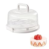 Kuchen Transportbox Runder, Transportbox Kuchen, Tortenglocke, Kuchenbutler Tortenbehälter, für den Transport von Kuchen, Keksen, Cupcake, Obst, Pizza, Essen, Muffin, Brot, Torte, Desserts, 8 Z