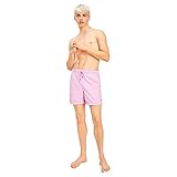 Tommy Hilfiger Men's SF MEDIUM Drawstring Swim Trunks, Sweet PEA Pink, XL