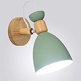 Wandlampe Kinder Nachttischlampe Schlafzimmer Kinderzimmer Wandleuchte Innen Wandleuchten Eisen Holz Wandlampen Verstellbar Küche Wandbeleuchtung E27 Deko Decke Leuchte Flur Lamp