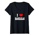 Damen Hagelslag Niederländisches Geschenk T-Shirt mit V