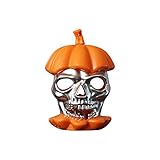 Mengove Led Totenkopf Licht Licht Mit Rauch Ornament FüR Dekoration Restaurants Teppich Rund FußMatte Matte KüRbis Runde Lustig Party Horror Als Halloween Skelett SchäDel L