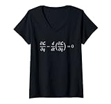 Damen Euler-Lagrange Gleichung, Grundlage aller Physik T-Shirt mit V