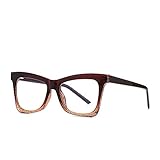 SHEANAON Glänzende Farbverlauf Lila Katzenaugenbrille Frauen Brillengestell Anti Strahlung Computerbrille Weibliche B