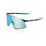 100% Hypercraft Herren-Sonnenbrille, Blau, Einheitsgröß