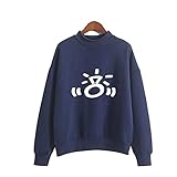 YLWXHU Pullover Unisex T-Shirt Ariana Grande Langarm Round Neck Gedruckt Sweater (Color : Blau, Size : M)