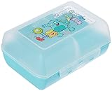 Emsa 514482 Brotdose für Kinder, Herausnehmbare Trennwand, Monstermotiv, Mint, Variabolo M