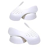 nuoshen 2 Paar Schuhschild, Schuhspanner aus Kunststoff Anti-Falten Schuhe Schutz Schuhe Schilde Gegen Schuhfalten für Herren und D