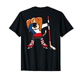 Dabbing Beagle Tschechische Republik Eishockey-Fans Trikot Sport T-S