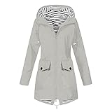 Copelsie Regenjacke Damen gelb, Funktionsjacke Kapuze Damen Outdoor Jacket Atmungsaktiv wasserdichte übergangsjacke Regenjacke Softshelljacke Wasserdicht Abzippbarer Winddichte Wandern Outdoorjack