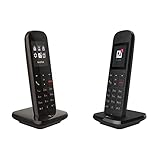 Telekom Festnetz-Telefon schnurlos Speedphone 52 mit HD Voice & Deutsche Festnetztelefon Speedphone 12 in Schwarz schnurlos | Zur Nutzung an aktuellen Routern, 5 cm Farbdisplay, 40844150