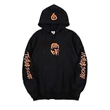 Travis Scott Hip Hop Rapper Hoodie Pullover Hooded Hoody, Schwarz, XL