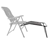 osoltus Fußablage Fußhocker für Campingsessel Grey Stone/Black