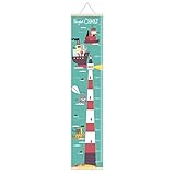 SWECOMZE Kinder Messlatte 30 * 142cm Abnehmbar Hängend Wachstum Diagramm Messleiter Lineal wasserdichte Höhentabelle für Baby Kinderzimmer Schlafzimmer Wanddekoration (Leuchtturm)