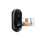 ZJXGW Video-Türklingel-Kamera drahtlose WiFi Smart Video-Türklingel mit Glockenspiel, Überwachungskamera Bewegung