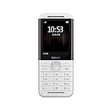 Nokia 5310 2,4 Zoll (6,1 cm) 8 MB UK SIM-Free 2G Funktion Telefon (Dual Sim) – Weiß/R