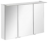 FACKELMANN LED Spiegelschrank B.PERFEKT/Badschrank mit Soft-Close-System/Maße (B x H x T): ca. 100 x 69 x 15 cm/hochwertiger Schrank mit Spiegel und Beleuchtung für das Bad/Korpus: Weiß