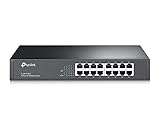 TP-LINK TL-SF1016DS 16 Port Netzwerk Switch (lüfterloses Passivkühlkonzept)