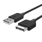 PS Vita USB-Stromkabel, 2-in-1, Lade- und Synchronisations-Ersatzkabel für PlayStation Vita, PSVita 1000, 1,2 m, Schw