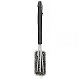 Grillreinigungsbürste 18 Zoll Grillreinigungsbürste BBQ Werkzeuggrillpinsel Edelstahlbürsten Zubehör Bester Reiniger Grill Grillreiniger Zubehör (Farbe : Black, Size : One Size)