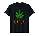 Ganja Marihuana-Blatt-T-Shirt Cannabis-Anlag