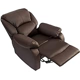 SUNWEII Fernsehsessel Leder,Sessel & StüHle,Relaxsessel & -Liegen,Recliner Chair Seselstuhl Relax,Sofa Push Back Sessel für Home Lounge Gaming Cinema,1p