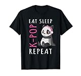 Eat Sleep K-Pop Repeat KPop Pandabären Musik T-S