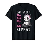 Eat Sleep K-Pop Repeat KPop Pandabären Musik T-S