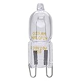 10 Stück Osram Halopin Halogen-Stiftsockellampe 230V G9 (20 Watt)