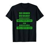 T-Shirt Für Wolfsburgfans - Sei Immer Wolfsburg Fan Sp