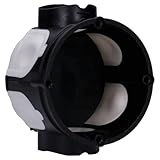 Voxura Unterputz-Gerätedose Schalterdose winddicht UP 47mm flach Ø 60mm M20 M25 Schwarz 25 Stück