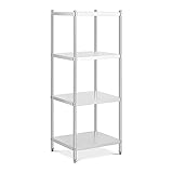 Royal Catering RCER-7060 Edelstahlregal 70 x 60 x 180 cm 200 kg Küchenregal Gastroregal Schwerlastreg