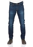 MUSTANG Herren Jeans Real X Oregon Tapered K Stretchhose Jeanshose Sweathose Denim 87% Baumwolle Blau Schwarz Grau, Größe:W 34 L 32, Farbauswahl:Blue Denim (982)