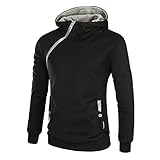 ZDDHOODY Herren Sweatshirt Kapuzenpullover Pullover Hoodie Sweatjacke Casual Streetwear Basic Style Herbst Winter Sport Oberteil Fitness Läuft Kapuzenpulli Gym Langarm Pullover Hoodies Langarm Top