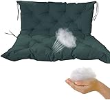 MERCB Garten-Hollywoodschaukel-/Sofa-Kissen, wasserdicht, lange Stuhl-Rückenlehne, Fresko-Sofa-Pad, dicke Rückenlehne für Terrasse, Veranda, Schaukel, Korbgeflecht, L
