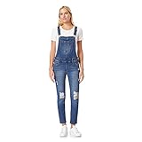 WallFlower Damen Instastretch Denim Overalls, Zedernstaub, X-Larg