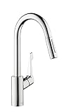 hansgrohe Cento XL Einhebel-Küchenarmatur mit ausziehbarer Brause und Schwenkauslauf,