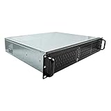 'UNYKAch 2128 19 2U Rack Gehäuse schwarz, Silber Computer-Gehäuse-Gehäuse (Ablage, Server, SGCC, Micro-ATX, schwarz, Silber, 1 mm)