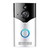 Video Türklingel Wireless 720P/1080P, Türklingel mit Kamera mit PIR-Bewegungserkennung, Türklingel Kamera mit UBOX APP-Steuerung, Klare Nachtsicht, (Size:32G SD Card,Color:Doorbell-720P + 2 Batteries)