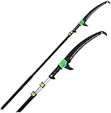 BGSFF Teleskop-Klappschnitt-Säge aus Aluminium, hochgelegene Garten-AST- und Blatt-Trimmi-Teleskop-Polsäge, 18 FT/5,4 M SK5-Legierungs-Bügelsäge-Handsäg