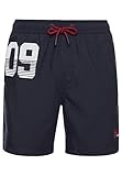 Superdry Herren Waterpolo Badeshorts Dunkelmarineblau S