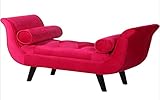 Xinwanhong Sitzbank Küchenbank,Polsterbank Sitzbank Sitztruhe Sitzhocker 3-Sitzer Küchensofa Esszimmerbank Massivholz Eckbankgruppe Für Esszimmer,Rosa,120 * 50 * 65