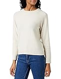VERO MODA Damen Vmdoffy Ls O-Neck Blouse Ga Noos Pullover, Beige (Birch Detail: Melange), M