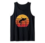 Hochsprung Vintage Retro Sunset Hochspringer Hochspringen Tank Top