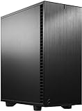 Fractal Design Define 7 Compact Black, kompaktes ATX PC Gehäuse aus Aluminium / Stahl, gedämmt für Silent Computing - schw