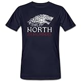 Spreadshirt Game of Thrones The North Remembers Männer Bio-T-Shirt, XL, Navy