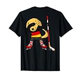 Dabbing Golden Retriever Deutschland Eishockey-Liebhaber Trikot T-S